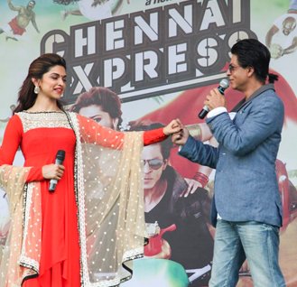 SRK and Deepika Padukone at LPU